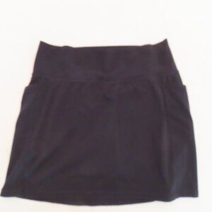 Athleta Salutation Stash 16.5" Skort Tennis Pickleball Hiking Black Large